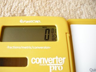 FastCap Cabinetmaker Calculator inch表示