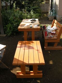 ガーデンテーブル2組み立て